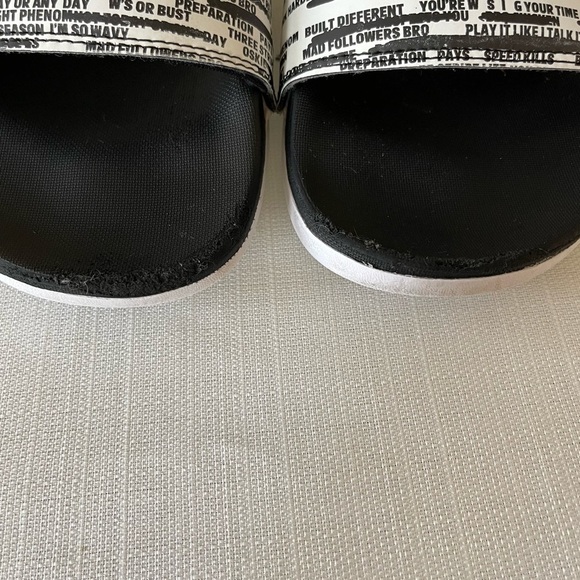 Adidas Synthetic Adilette Three Stripe Life Comfort Slides - Picture 16 of 17